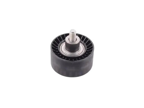 Up Your Ride Game With This Top Notch Drive Belt Idler Pulley Made For BMW X3 F25 X4 F26 X5 E70 X5 F15 X6 E71 And X6 F16 Plus OEM Sizes 11288673720 And 11288604267 For Smooth Snappy Performance, black pulley with bearing.