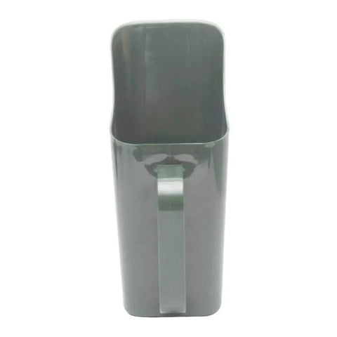 Top view of the Green Plastic Garden Shovel All In One Plant Scoop For Transplanting Digging Potting Soil Turning And Sifting Yard Tool