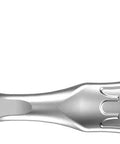 Pro Grade Durable One Quarter Inch Square Drive Bit Ratchet With Sixty Teeth, Drop-Forged Steel Build, Smooth Fine-Tooth Action