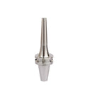 Rock Solid CNC Collet Chuck BT40 Series Adjustable Spindle Clamp For Milling And Grinding Machines Hella Durable Stainless Steel Construction, angled view.