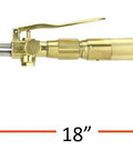 18-inch Heavy Duty Oxy Fuel Torch Compatible With Harris Check Valves Cutting Tip Welding Tip Heating Tip Acetylene Brass Die Forged
