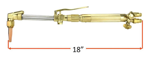 18-inch Heavy Duty Oxy Fuel Torch Compatible With Harris Check Valves Cutting Tip Welding Tip Heating Tip Acetylene Brass Die Forged