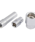 One Half Drive Triangular Socket Set With Multi Tooth Sockets For Injection Pump Triangular Head Screws Nut Remover And Bearing Screw Extractor Diesel Engine Tool Kit For Governor Lever Service, silver sockets close-up