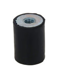 Beefy M5 Rubber Vibration Isolator 15 By 20mm Female Thread Shock Absorber Mount For Mini Split Heat Pumps Diesel Engines Generators Harvester Farm Equipment And Other Industrial Machinery, black rubber cylinder