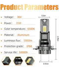 Hyundai Sonata Fog Light Bulb Kit 2011 2012 2013 2014 4pc Super Bright White dual beam bulb specifications dimensions
