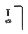 10 Piece Track Metal Screws And T Nuts Replacement Kit With Allen Wrench High Strength Steel Black Anodized Finish tool set