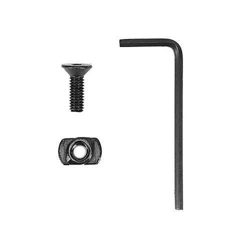 10 Piece Track Metal Screws And T Nuts Replacement Kit With Allen Wrench High Strength Steel Black Anodized Finish tool set