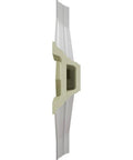 Side view of Inner Diamond Intersection For 8 In Deluxe Coffered Ceiling System Kit Solid Urethane Construction