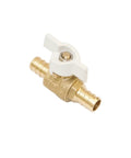 Half Inch PEX Ball Valve With Quarter Turn T Handle Shutoff DZR Lead Free Brass Mini Barb Valve For Half Inch PEX Tubing