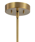 Baland 4 Inch 1 Light Mini Pendant in Brushed Natural Brass with clean slick compact design for kitchen islands hallways and small living spaces
