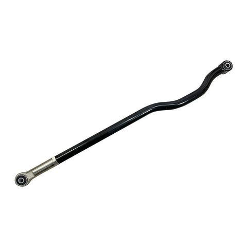 Beefed Up Heavy Duty Adjustable Rear Track Bar For 2018 2019 2020 2021 Jeep Wrangler JL JLU Two To Four And A Half Inch Lift Forged HD Suspension Upgrade Zinc Plated Powder Coated For Axle Alignment rear track bar, black steel with silver ends