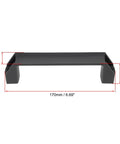 Plastic Pull Handles 150Mm Hole Centers For Luggage And Equipment, 170Mm Overall Length, Black, 2 Pack, front view