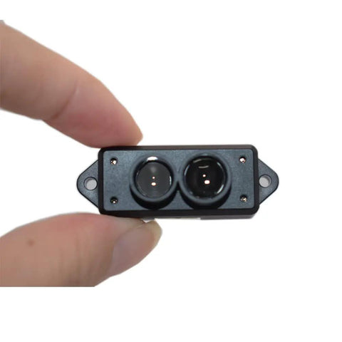 Front view of TFmini S Lidar Sensor Dope ToF Distance Finder Module With UART And I2C Interface 0.1 To 12 Meters Lightweight Micro Laser Range Finder.