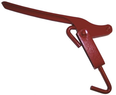 Beefy Forged Steel Mini Load Binder, 375 Lb Working Load Limit, Compact Tie Down Tool shown with 7 inch handle and swivel hook