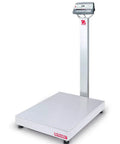 Knock Out Heavy Duty Column Mount Bench Scale With Straight Up 500 Pound Capacity And Point One Pound Precision Ntep Certified stainless platform and column design.