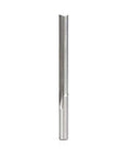 HSS Double Straight O Flute Plastic Cutting Bit Pro Grade, One Quarter Inch Diameter, Two Inch Cutting Length, side view