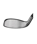 Close-up of club face on Rogue ST Max OS Lite 5 Hybrid Ladies Graphite 4.0 Flex Standard Golf Hybrid with lightweight swing and tungsten weighting.