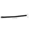 Single black strap from 8 Pack Garden Aerator Shoes Straps Durable Lawn Aerating Sandals For Easy Soil Loosening Thatch Reduction