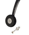 Carbon Fiber RC Landing Gear 300 Pound 75E With Sponge Foam Wheels 2.36 Inch Wheel Set For RC Airplanes Ultra Lightweight Durable Gear Includes Axles And Nuts