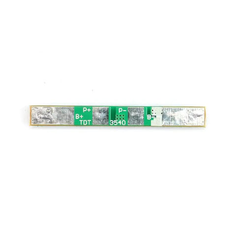 Top Shelf 1S 4A BMS Protection Boards For Li Ion Cells 12 Pack Battery Management Module, compact PCB with labeled connections.