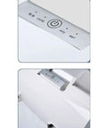 Control panel of Smart Automatic Toilet Seat Cover Dispenser With Heated Roll Replacement For Modern Bathrooms Hygienic White Design.
