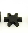 Custom Inch Bore L Jaw Coupling Set 3 Piece Flexible Drive Coupler with Buna N NBR Rubber Spider Keyway and Set Screws Replace L095