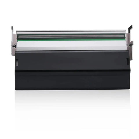 Replacement Thermal Print Head Fits Zebra ZM400 Label Printer 300 DPI Printhead with sleek black and silver design.