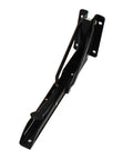 Premium Black Corner Shelving Brackets Wall Mount Storage Heavy Duty Steel Folding Shelf Supports, side view of bracket.