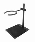 Straight Up Solid Adjustable Pour Over Coffee Stand With Non Slip Base, 7 Piece Aluminum Dripper Kit For Precision Brews, portable setup view.