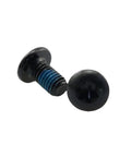 Close-up of two black alloy screws with Torx T25 head, part of Disc Brake Rotor Bolts Set Go-To for Mountain Bikes, 50Pcs Kit.
