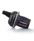 Close-up of MRX Comp 7 Speed Shifter for Front and Rear Derailleurs with Microfriction Tech, designed for trail-ready performance.