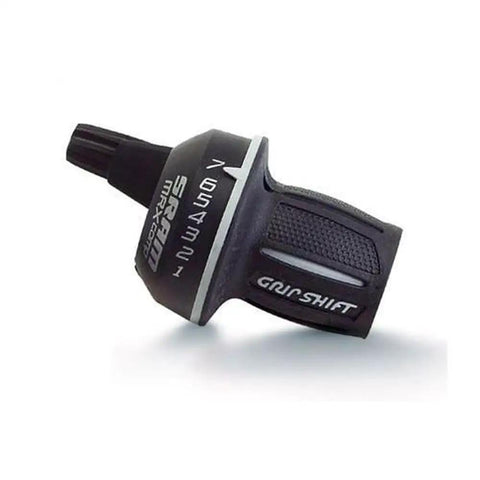 Close-up of MRX Comp 7 Speed Shifter for Front and Rear Derailleurs with Microfriction Tech, designed for trail-ready performance.