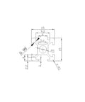 15X15mm aluminum T-slot rail profile drawing for custom projects, illustrating dimensions and design features.