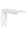 Heavy Duty Triangular Steel Shelf Bracket For Floating Shelves And Desks, Cold Rolled Steel, 2 Inch Depth, side view