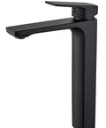Tall Vessel Sink Faucet For Bathroom Vanity Single Hole Solid Brass Mixer 1.2 GPM Lead Free Durable Ceramic Cartridge.
