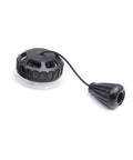 Overpressure Valve For Scuba Diving Lift Bags And BCD Pressure Relief Valve with ABS body and steel spring in black.