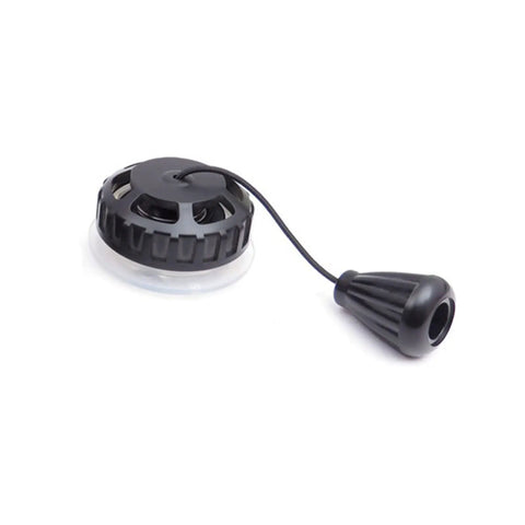 Overpressure Valve For Scuba Diving Lift Bags And BCD Pressure Relief Valve with ABS body and steel spring in black.