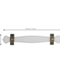 Slick Vintage Zinc Alloy Cabinet Pulls With White PU Leather Grip, 16x3.8 cm, 2 Pack Single Hole Drawer Handles