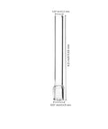 Two Pack Glass Tube Stem 110mm Straight Steam Chemistry Air Drying Tube with size marked, pro grade with fire polished surface
