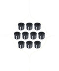 Top Tier Clutch Needle Bearing Kit 10 Pieces Fits Husqvarna 034 036 044 046 MS340 MS341 MS360 MS361 MS362 MS440 MS441 MS460 MS461 Chainsaw Parts Heavy Duty Bearings For Pro Tune Up And No Hassle Routine Maintenance Done In A Flash. 10 black needle bearings on white background