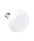 Rock Solid White Furniture Levelers 16 Pack M6 X 18mm Thread Table Leg Adjustable Feet with plastic glide base.