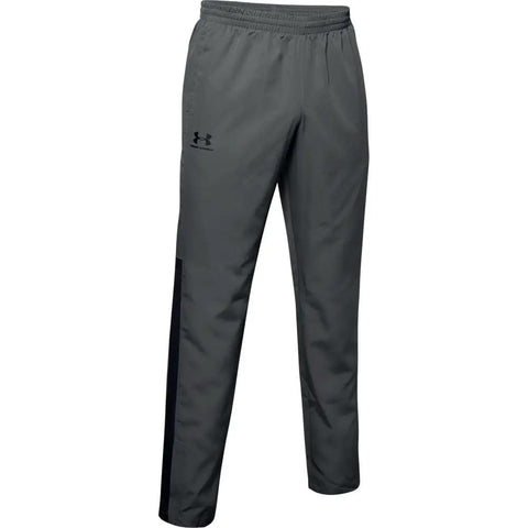 Mens Woven Vital Workout Pants With Ripstop Fabric Regular Fit Joggers Windbreaker Style Lightweight Pitch Gray Black XX Large