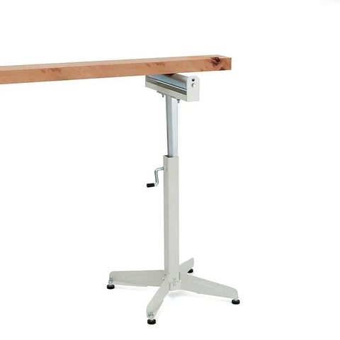 Adjustable Pedestal Roller Material Support Stand With 16 Inch Ball Bearing Roller For The Shop Height Adjustable From 26 To 43 Inches Ideal For Feeding Table Saws And Band Saws Jobsite Ready Heavy Duty Material Handling Helper