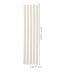 Forty Pieces White Pp Plastic Welding Rods For Car Bumper Repair Kit, showing five 9.04 inch rods.