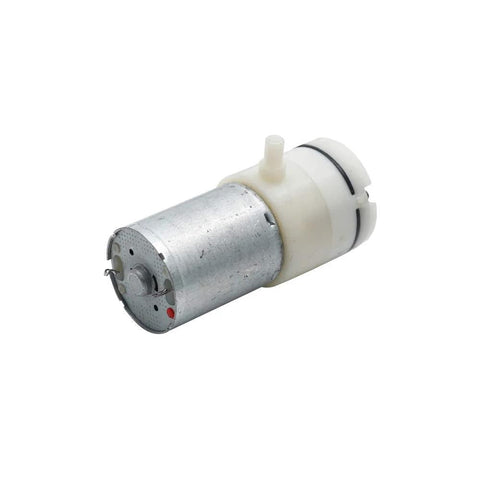 Augiimor 6V micro vacuum pump motor with metal body and white plastic end cap