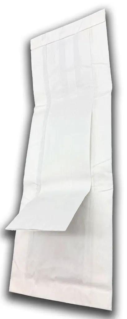 Drop In Replacement Micro Filtration Vacuum Bags For Eureka Type F And G white bag with opening flap