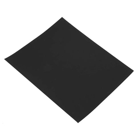 Top Tier 100 Piece Sandpaper Sheets For Woodworking Pros. Heavy Duty Aluminum Oxide Paper, P600 grit sanding sheet, black color.