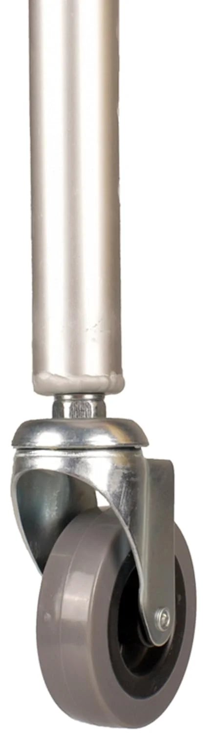Universal Rotating Adjustable Height Replacement Walker Caster Wheel Pack of 2 Swivel Wheels for Most Walkers and Rollators