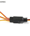 JR Style Servo Splitter Y Harness Cable 1 Male To 2 3 4 5 6 Female For RC Cars Planes Drones Receivers And ESCs 350mm Lead Wire, silicone