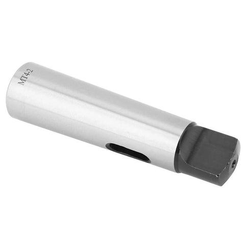 MT4 Morse taper adapter sleeve, silver metal body for lathe and milling.